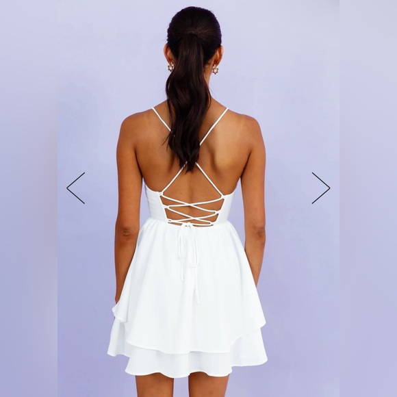 Hello Molly White Mini Dress - Picture 4 of 5